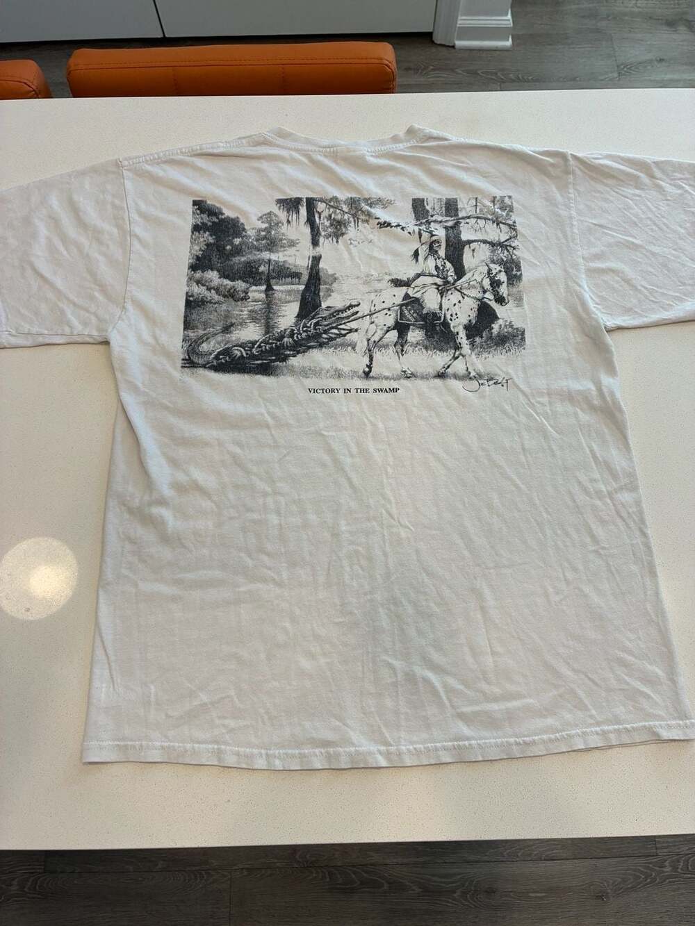 Vintage Seminoles Victory In The Swamp Size L White T-Shirt